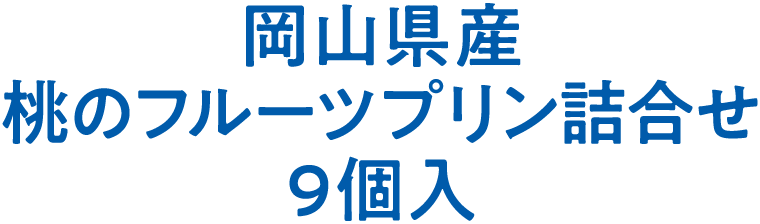 岡山県産 桃のフルーツプリン詰合せ 9個入
